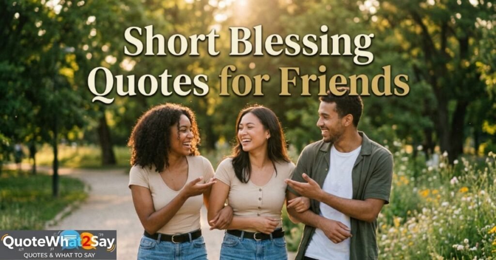 Short Blessing Quotes for Friends