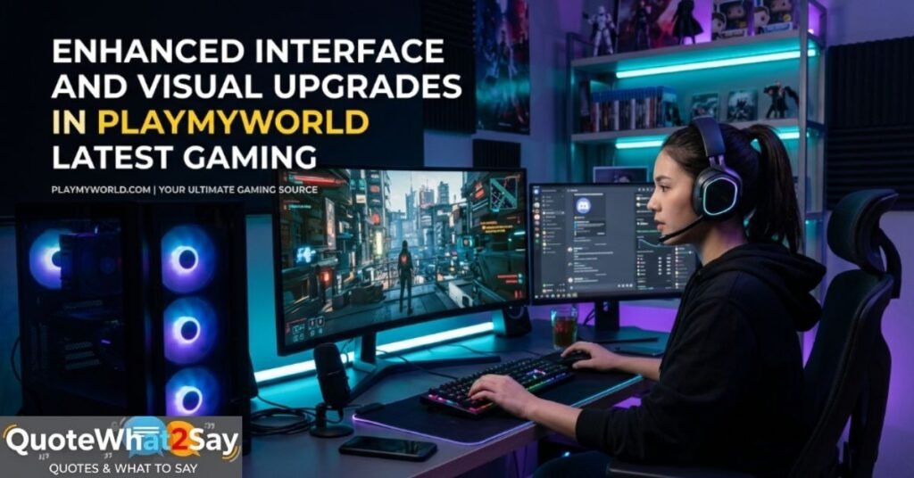 Enhanced Interface and Visual Upgrades in PlayMyWorld's Latest Gaming