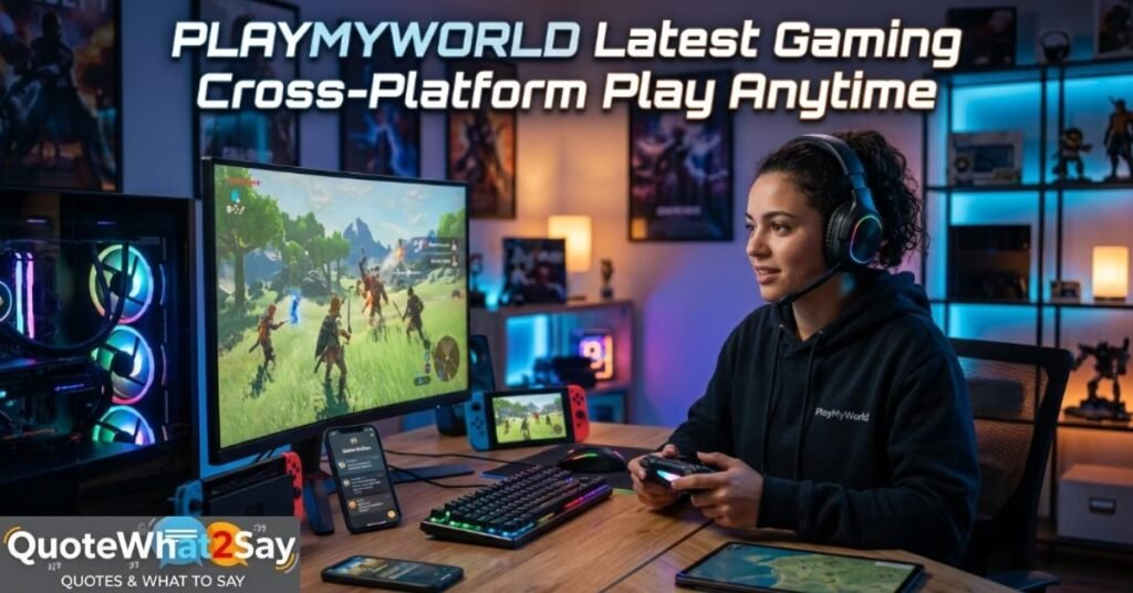 PlayMyWorld Latest Gaming Cross-Platform Play Anytime