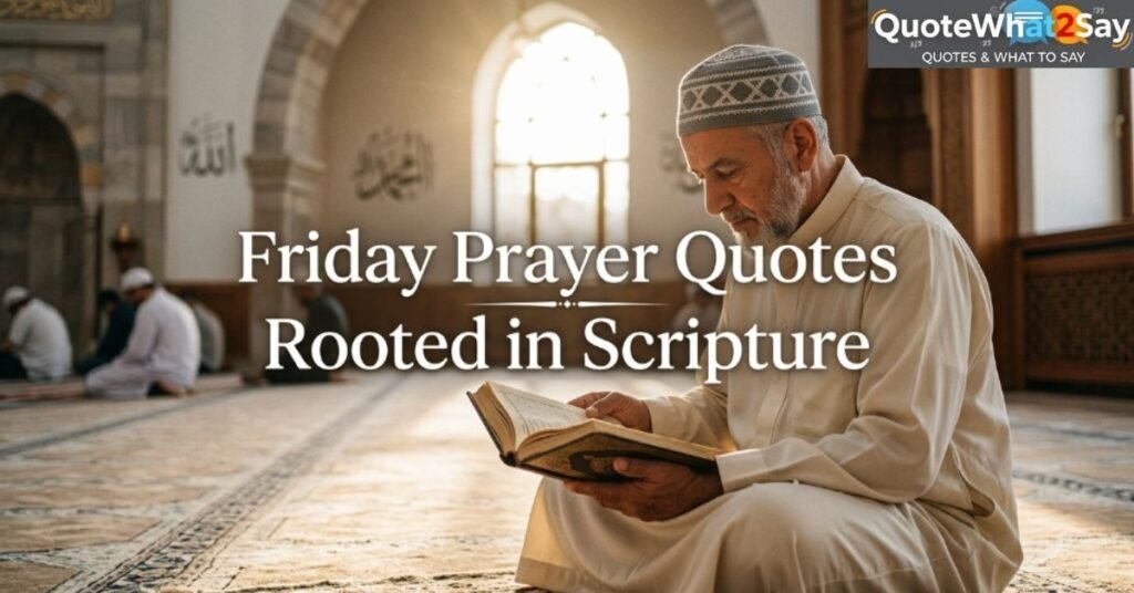 Friday Prayer Quotes Rooted in Scripture