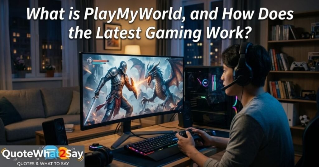 What is PlayMyWorld, and How Does the Latest Gaming Work?