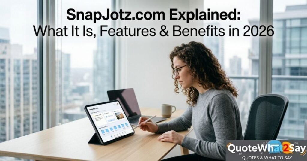 SnapJotz.com Review 2026: Features, Benefits & Everything You Need to Know