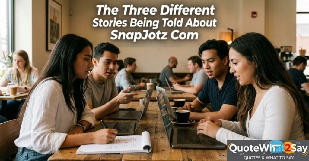 The Three Different Stories Being Told About SnapJotz Com