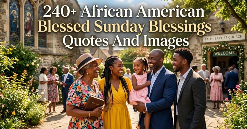 240+ African American Blessed Sunday Blessings Quotes And Images